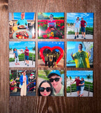 Custom Photo Magnets 2" × 2" Personalized Photo Keepsakes
