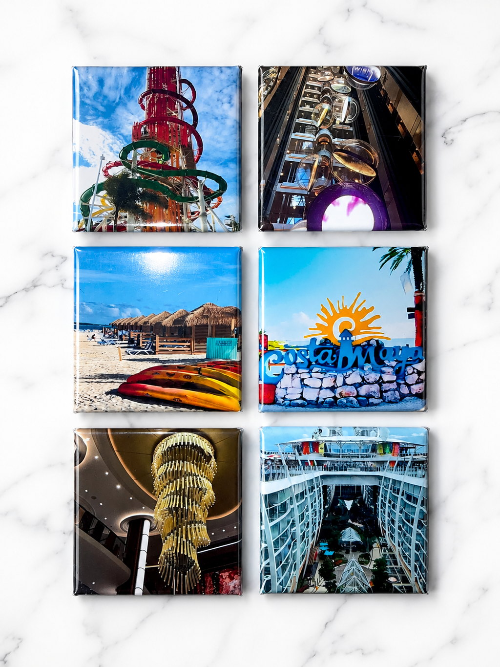 Custom Photo Magnets 2" × 2" Personalized Photo Keepsakes