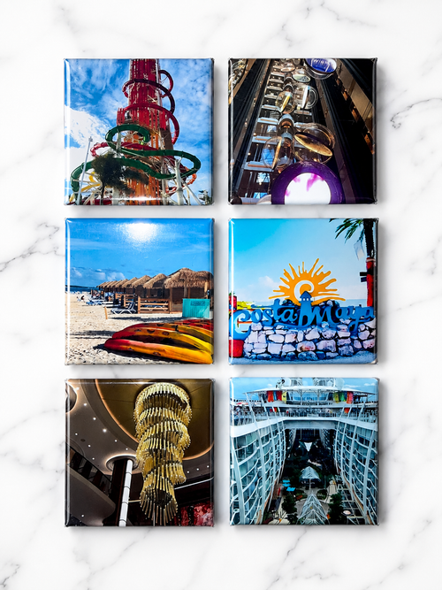 Custom Photo Magnets 2" × 2" Personalized Photo Keepsakes